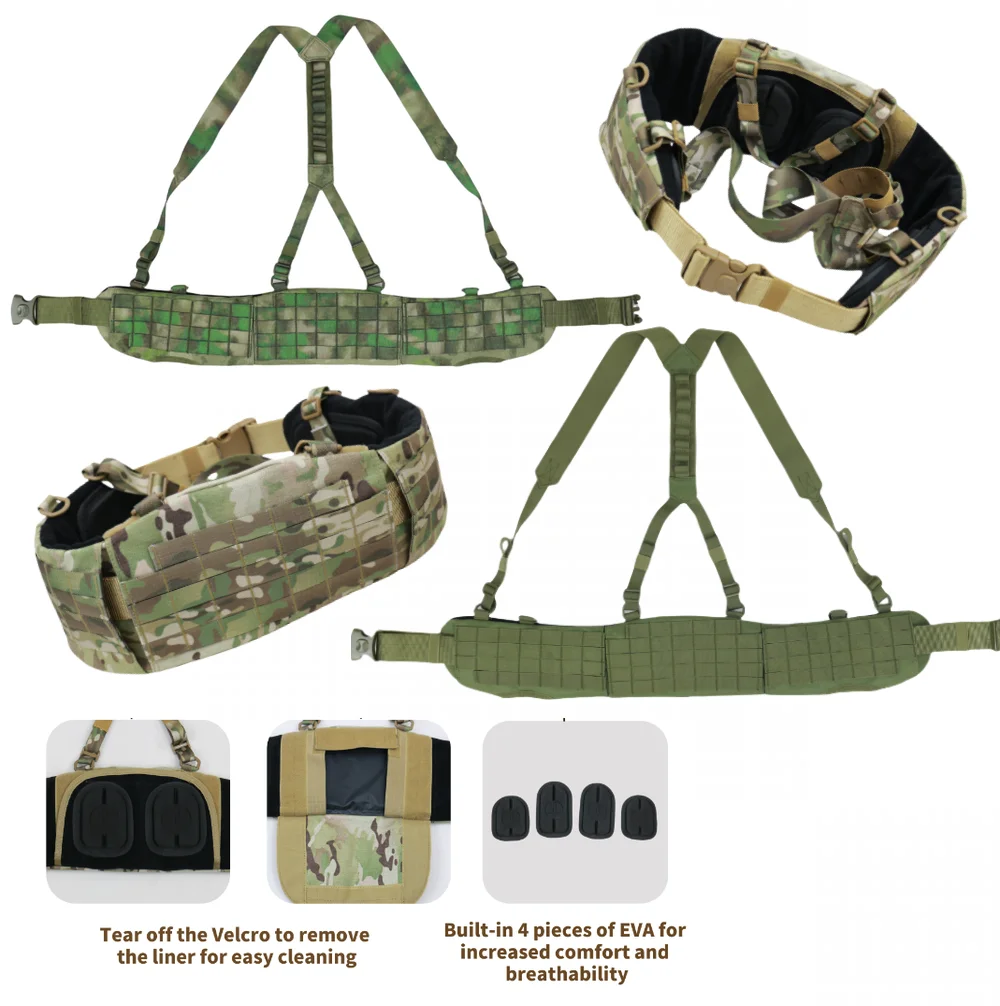 Cinturón táctico 1000D a prueba de balas, protección de nivel NIJ IIIA, sistema de correas Molle, puede conectar varios equipos tácticos