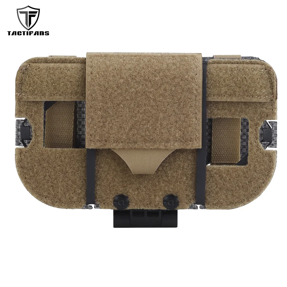 Soporte táctico frontal para teléfono, placa de navegación ligera, navegador, soporte para teléfono inteligente, navegación GPS, accesorios para chaleco de caza