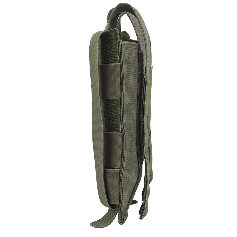 Bolsa para revistas abierta con solapa elástica triple portátil liviana Bolsa montada en chaleco MOLLE para ARs - imagen 3