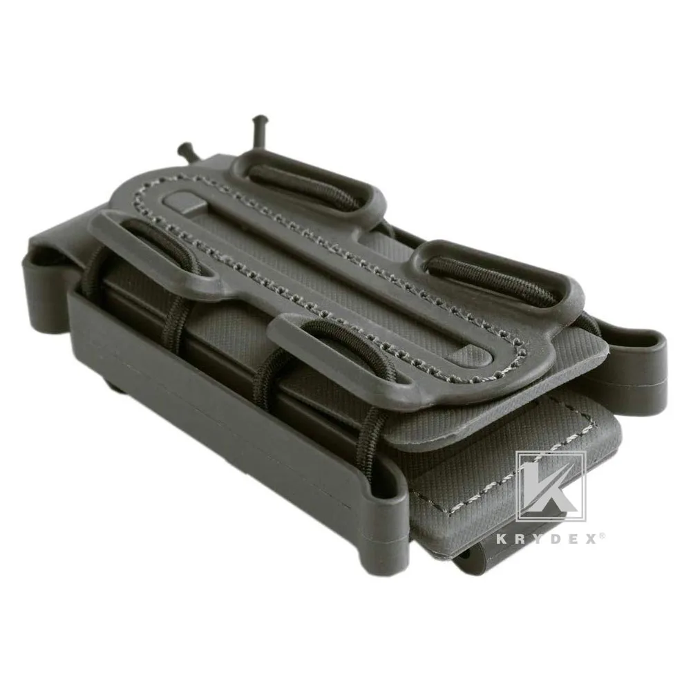 KRYDEX-bolsas tácticas para revistas, Clip para cinturón Fastmag, bolsa Molle de plástico, Softshell de 9mm, portador de pistola con código G alto - imagen 2