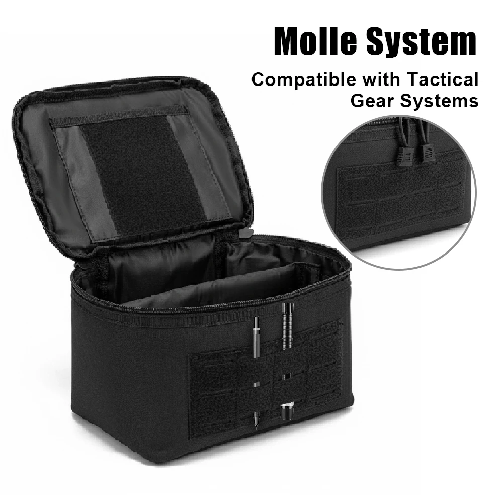 Bolsa de almacenamiento de municiones, bolsa para cartuchos de Rifle, caja de municiones táctica, bolso de concha para balas al aire libre, estuche de almacenamiento para balas de pistola y escopeta - imagen 5