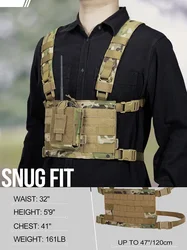 ONETIGRIS ROC arnés pectoral táctico MOLLE para Airsoft y caza