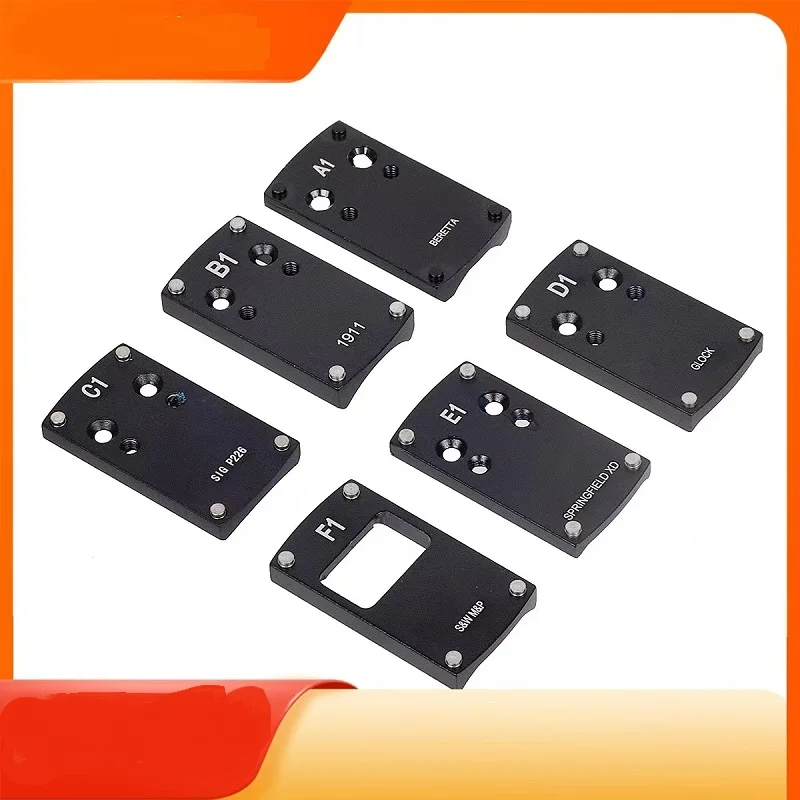 Óptica Beretta Red Dot Sight Scope Base de montaje para Gloc k 1911 M & P S & W HK USP SIG P226 Springfield XD Placa adaptadora de montaje - imagen 4