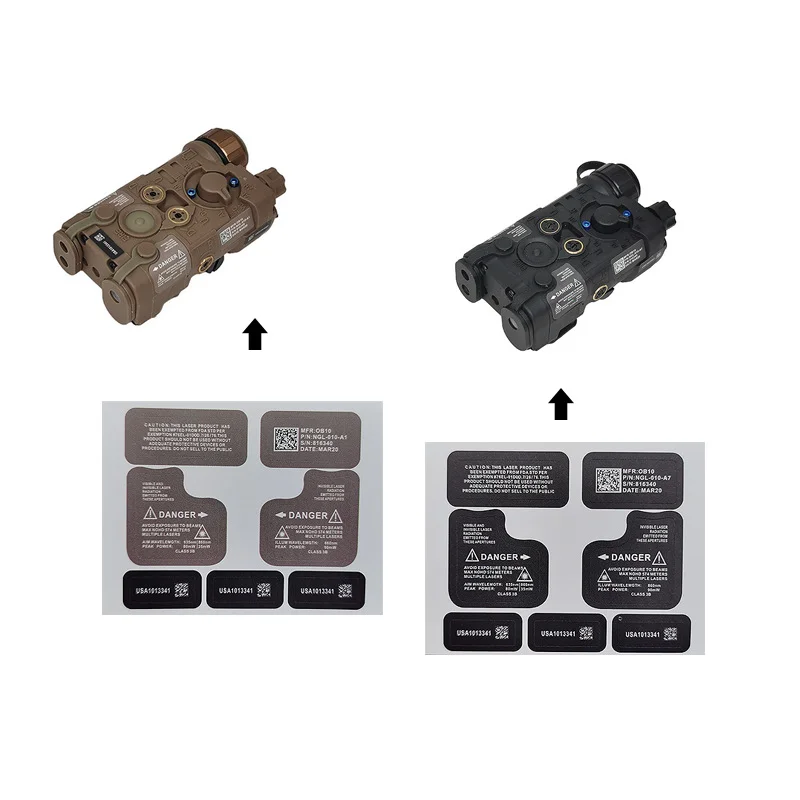 Pegatinas decorativas tácticas NGAL-L3/PEQ-15 pegatina indicadora láser - imagen 2