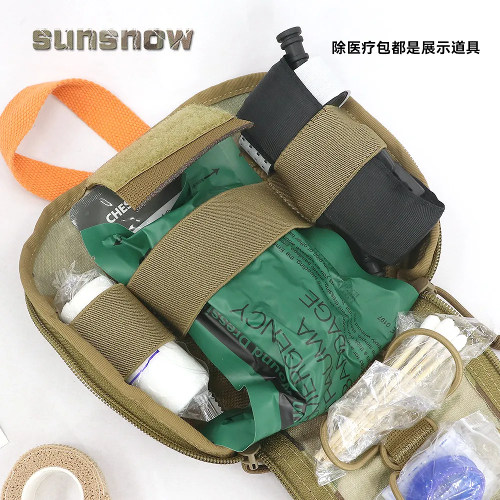 SSO Bolsa médica táctica MOLLE – Kit trauma para equipo militar - imagen 3