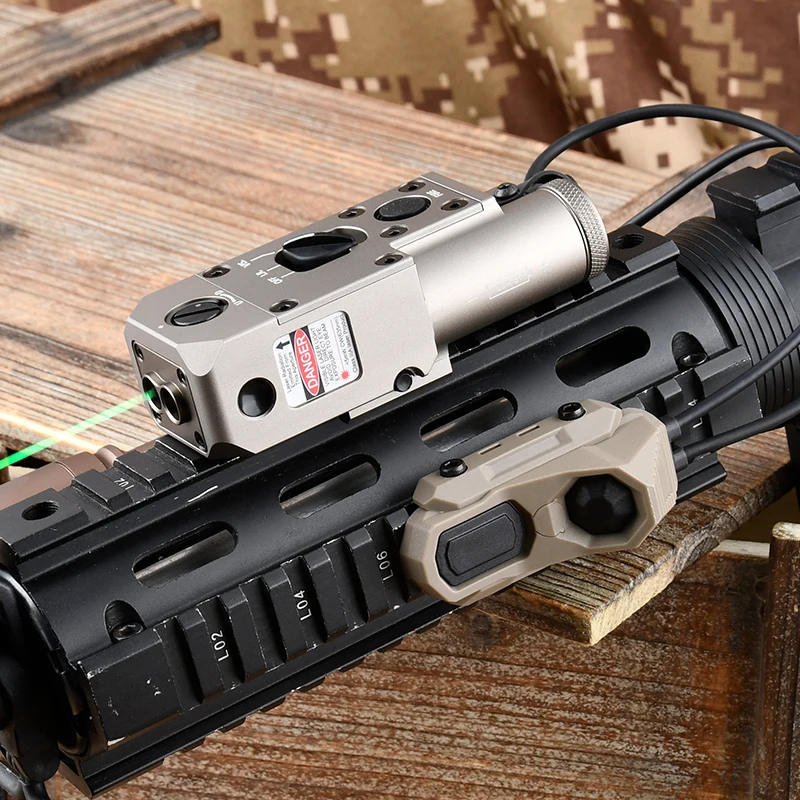 Airsoft CQBL punto rojo verde azul IR con SF M600C M300A interruptor de Control de linterna Airsoft arma luz CQBL-1 Axon interruptor Dual - imagen 5