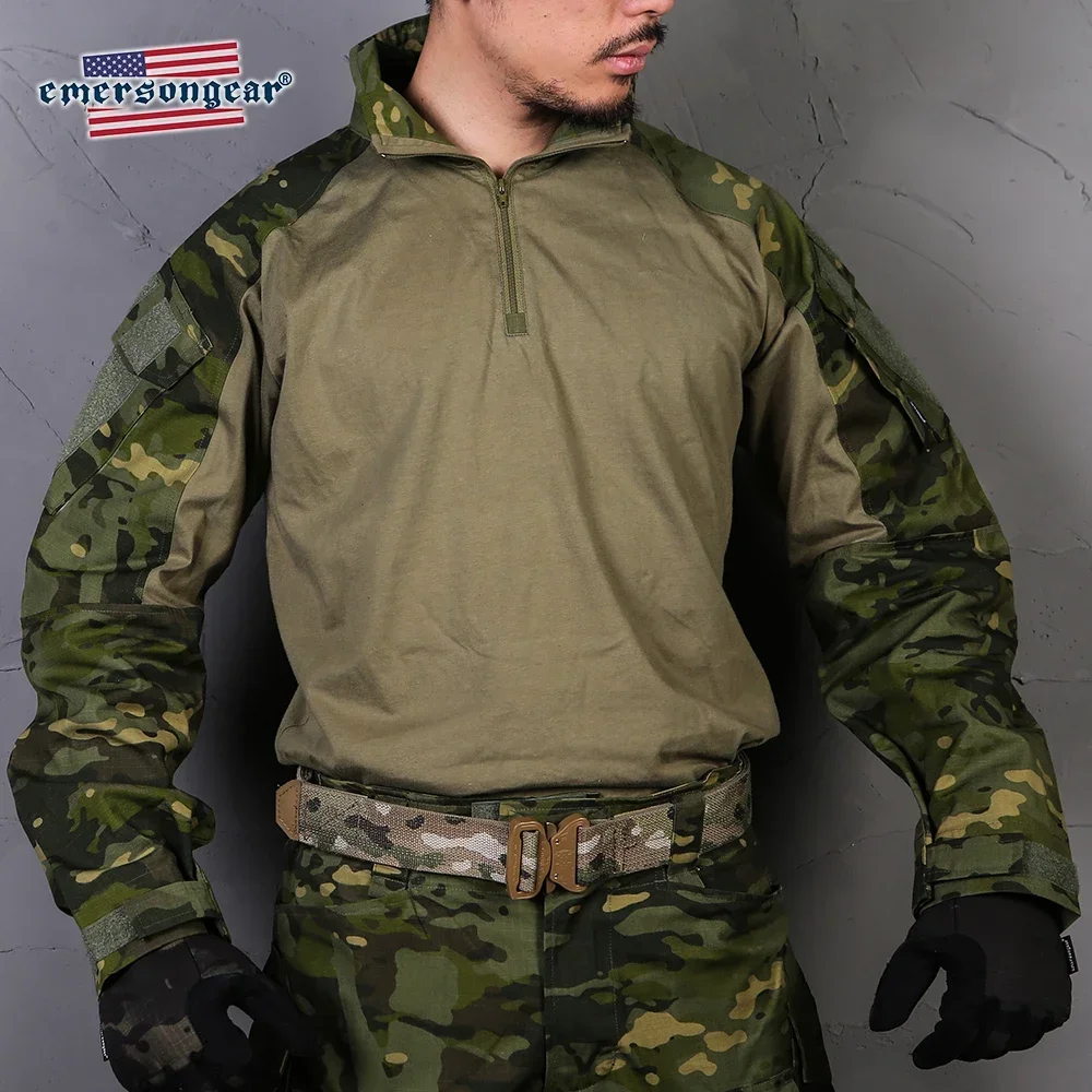 Emersongear-Camiseta táctica de combate G3 para hombre, camisetas deportivas Airsoft para caza, senderismo, entrenamiento de nailon al aire libre, versión antigua - imagen 3