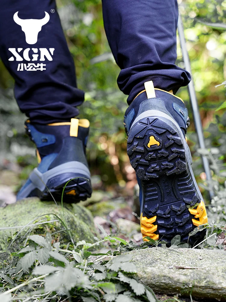 XGN EVENT-zapatos de senderismo impermeables para hombre, zapatillas de deporte de piel de vaca de montaña, botas de caza, botines tácticos de combate en el desierto, botas de trekking para mujer - imagen 5
