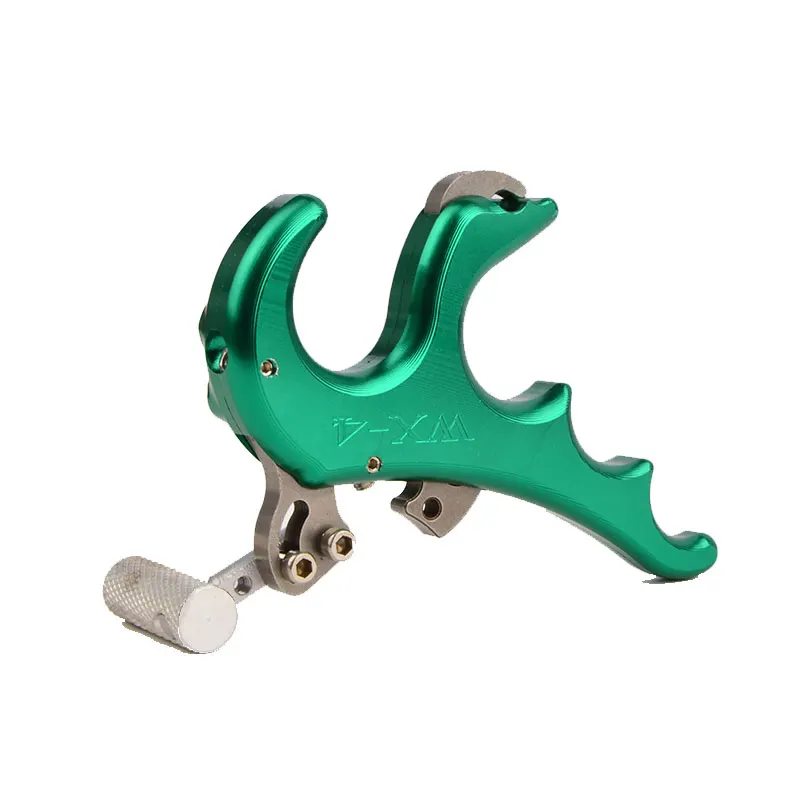 Ayuda de liberación de arco de 4 dedos, aleación de aluminio, arco compuesto de tiro con arco, agarre de gatillo de pulgar para deportes al aire libre, accesorios de tiro de caza - imagen 3