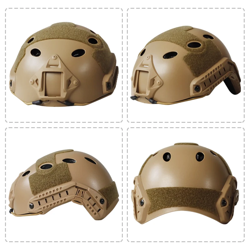 BOOIU-casco táctico Airsoft FSAT PJ/MH, equipo táctico militar, autodefensa, ciclismo al aire libre, senderismo, protección de casco CS - imagen 5