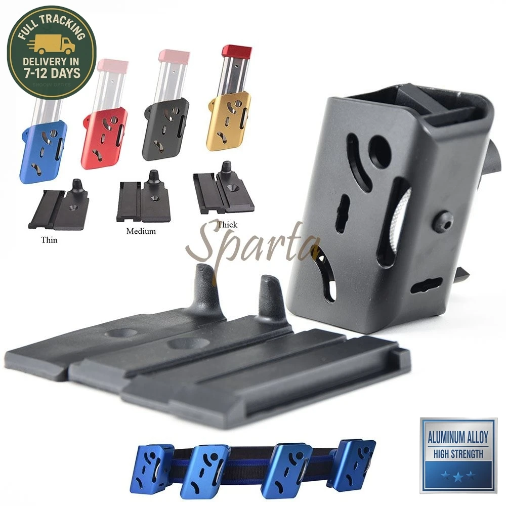 Funda de Aluminio para Cargadores, Ajustable 360 Grados, Universal, para Deportes de Tiro IPSC y USPSA - imagen 2