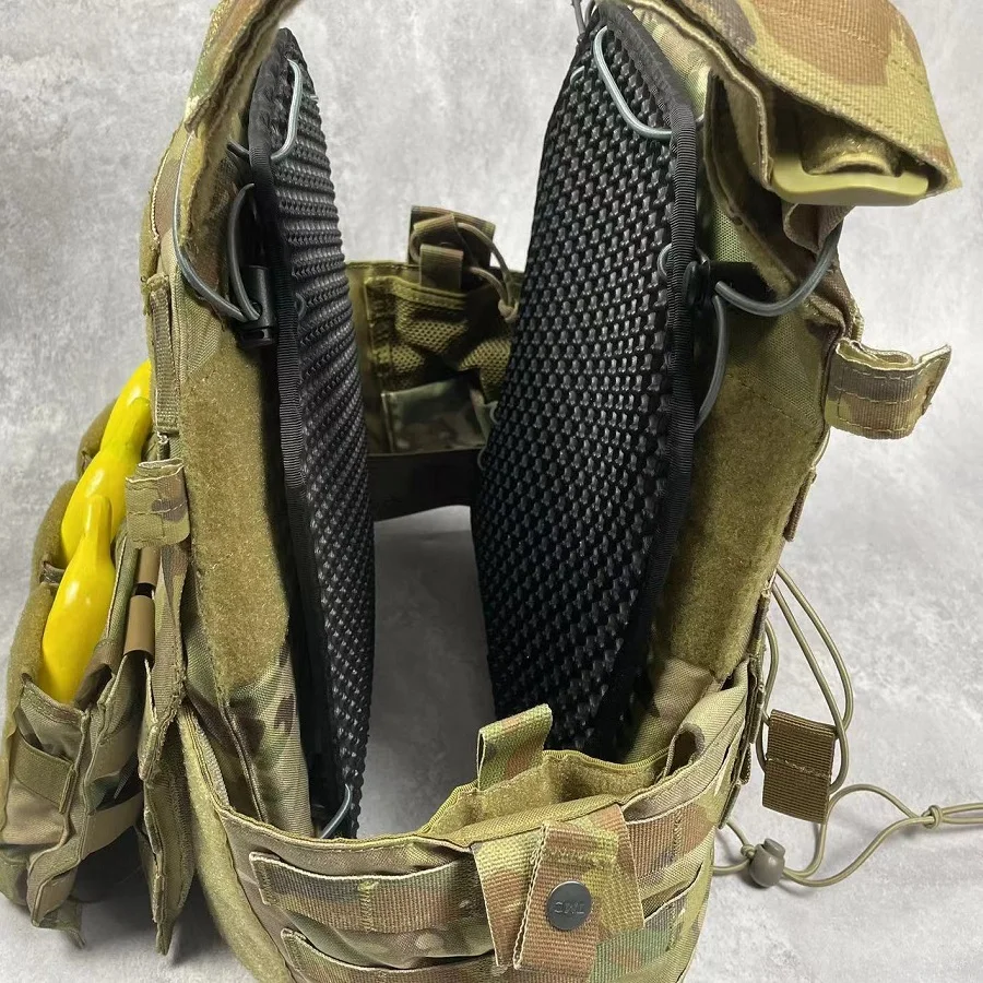 1 par de acolchado transpirable 3D no inflable, almohadilla de enfriamiento acolchada y transpirable para chalecos de juego de Paintball táctico, mochilas - imagen 5