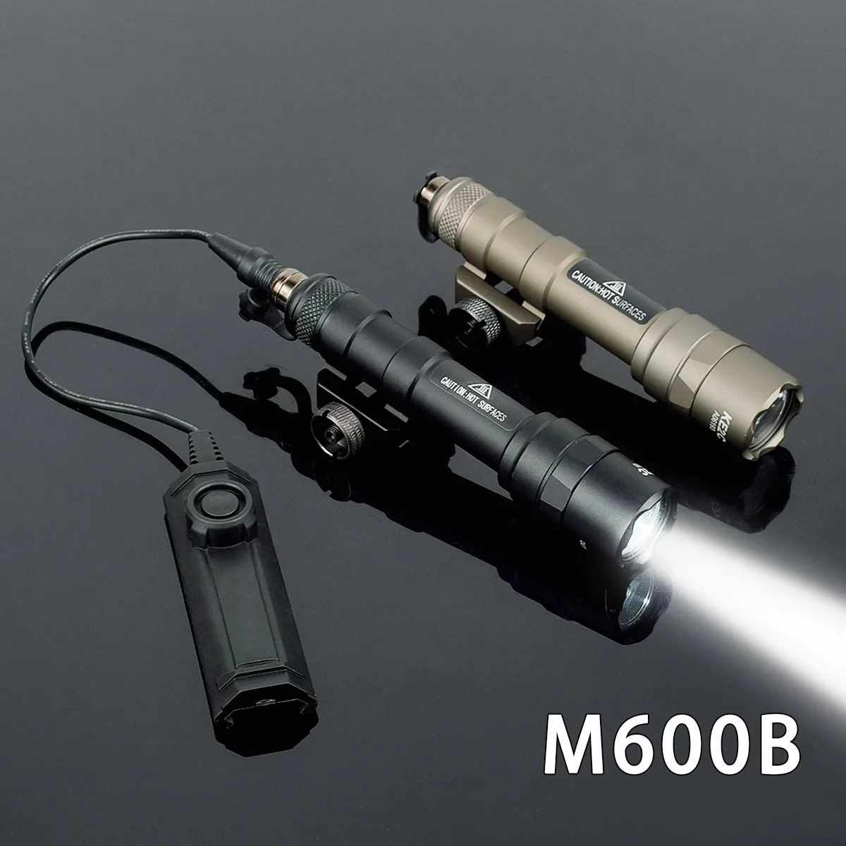Luz exploradora táctica SureFire M600 M600B M600C interruptor de doble presión Airsoft AR15 Rifle caza arma linterna LED SF lámpara de pistola - imagen 2