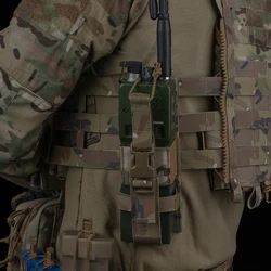 Bolsa porta radio táctica ajustable serie R con sistema MOLLE