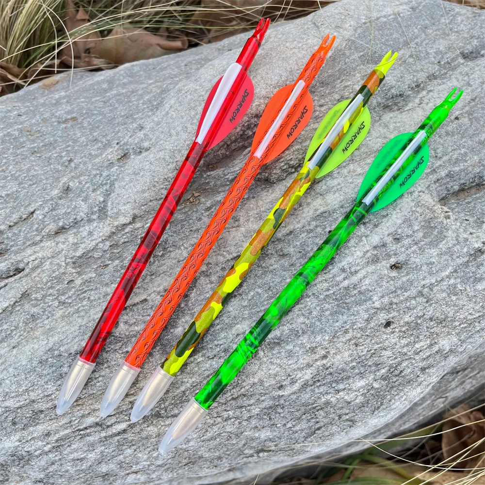 Bolígrafo de flecha de fibra de carbono, novedad, regalo de tiro con arco para arcers al aire libre, varios colores disponibles, 23,3 cm con recarga reemplazable - imagen 5