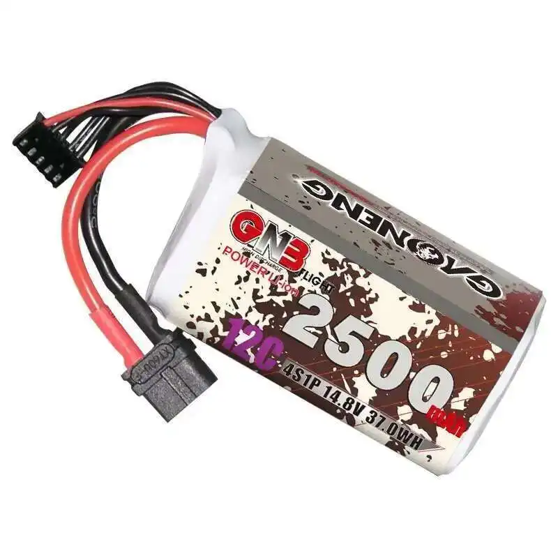 Batería Lipo recargable GNB 4S 14,8 V 2500mAh 12C con enchufe XT60 18650 para Dron FPV Crossover Quadcopter helicóptero avión - imagen 3