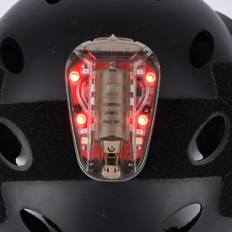 Lámpara táctica para casco, luz LED estroboscópica de supervivencia, para acampar al aire libre, rescate de explorador, airsoft, señal al aire libre, HEL STAR 6 - imagen 5