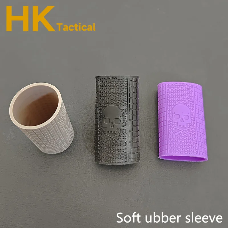 Funda de goma táctica para pistola de caza, accesorio antideslizante con mango Universal, compatible con Airsoft Glock, G17, 18, 19 AK - imagen 2