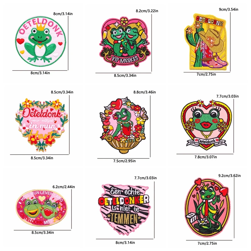 5 uds. Parche completo bordado de carnaval con emblema de Oeteldonk de Países Bajos, parches para planchar para ropa, parches para planchar para ropa DIY - imagen 5