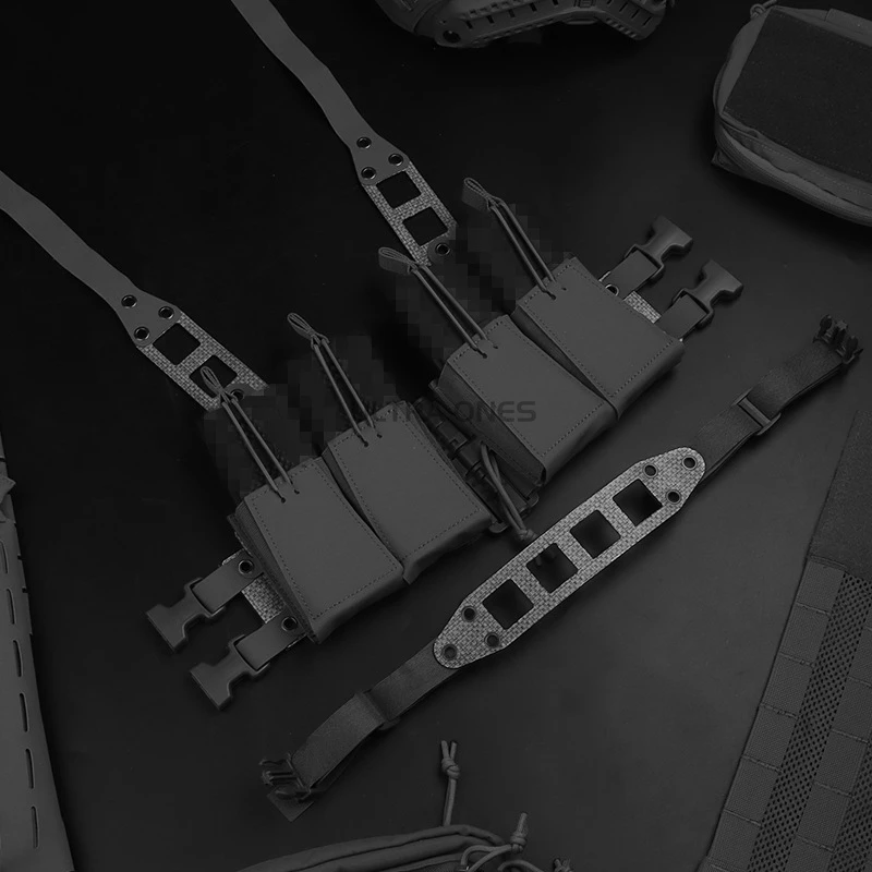 Plataforma de pecho Modular de caza táctica, sistema MOLLE de colocación libre, chaleco, placa de pecho para juego CS, accesorios de caza - imagen 4