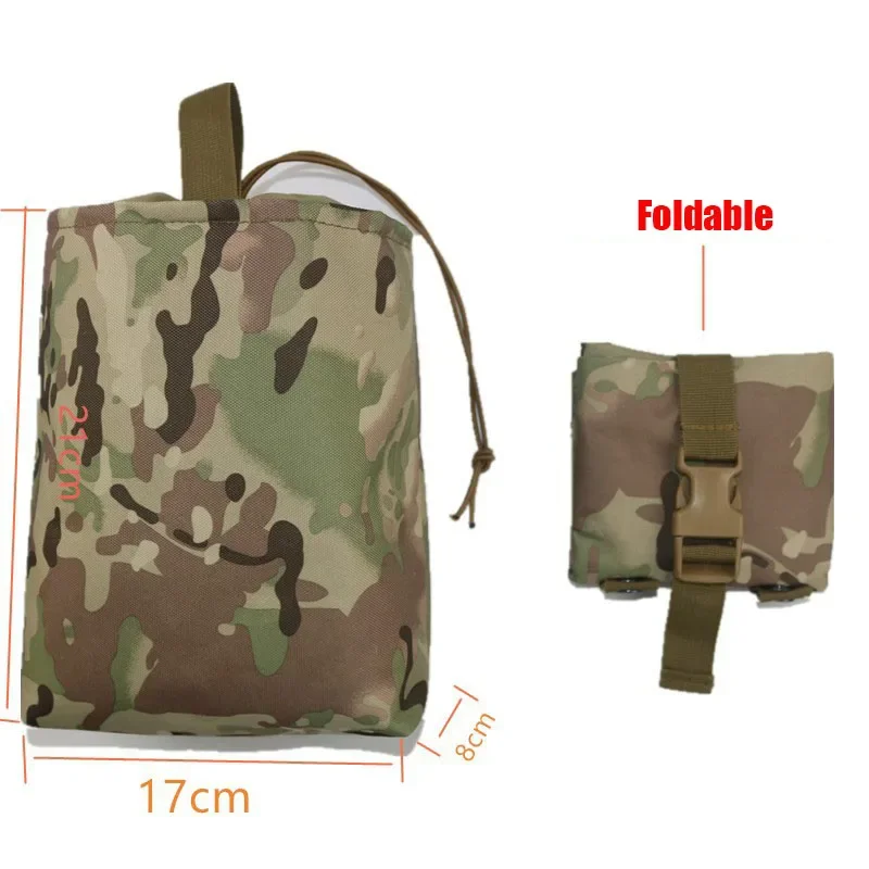 Bolsa táctica Molle, bolsa para revistas, Paintba, plegable para exteriores, bolsa Mag de recuperación de balas, equipo de caza - imagen 5
