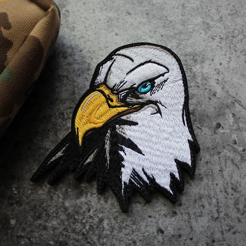 Accesorios para bolsa al aire libre, insignia bordada completa de calidad, brazalete de águila libertad, chaqueta de moral DIY de águila americana con pasta de parche - imagen 3