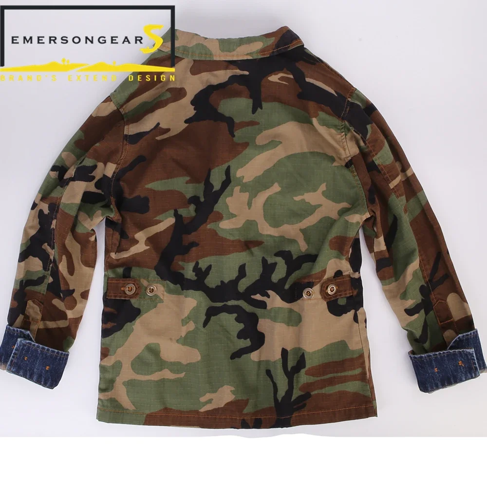 Emersongear, abrigo para mujer y niña, chaqueta inteligente Vintage, estilo táctico BDU, chaqueta vaquera con costuras de bosque, vestidor para parejas - imagen 3