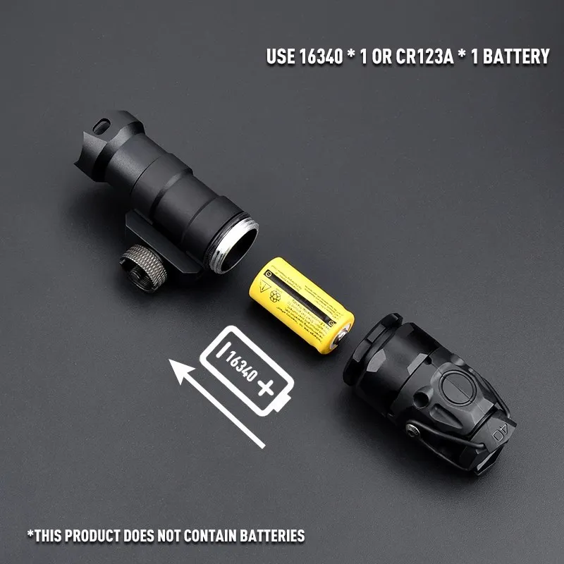 WADSN-linterna táctica de Metal KIJI Airsoft, luz de explorador de K1-10 grados con interruptor de presión de doble función, compatible con Mlok Keymod Rail - imagen 5