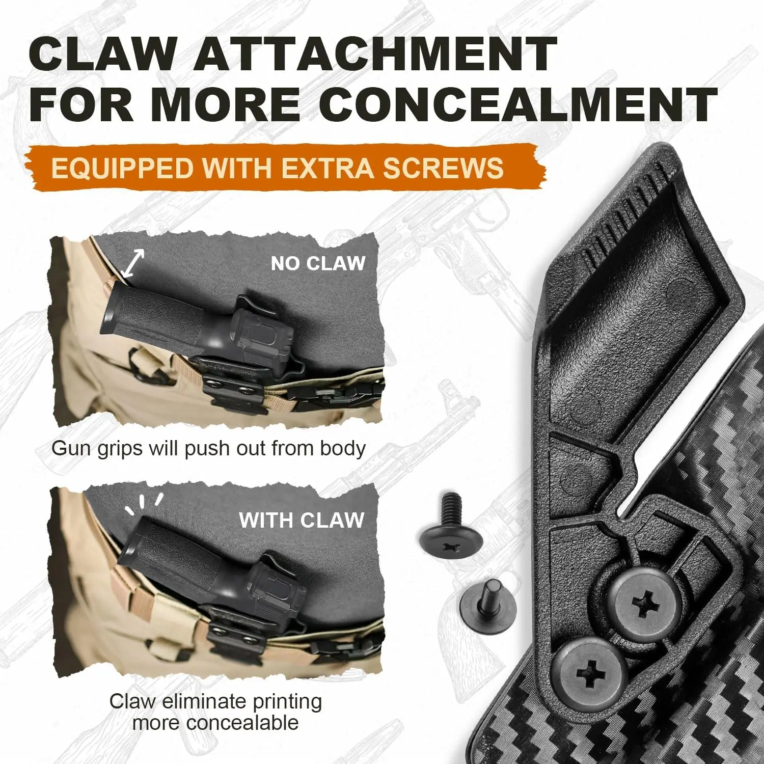 Funda táctica P365 X IWB Kydex interior oculta para mano derecha - imagen 4