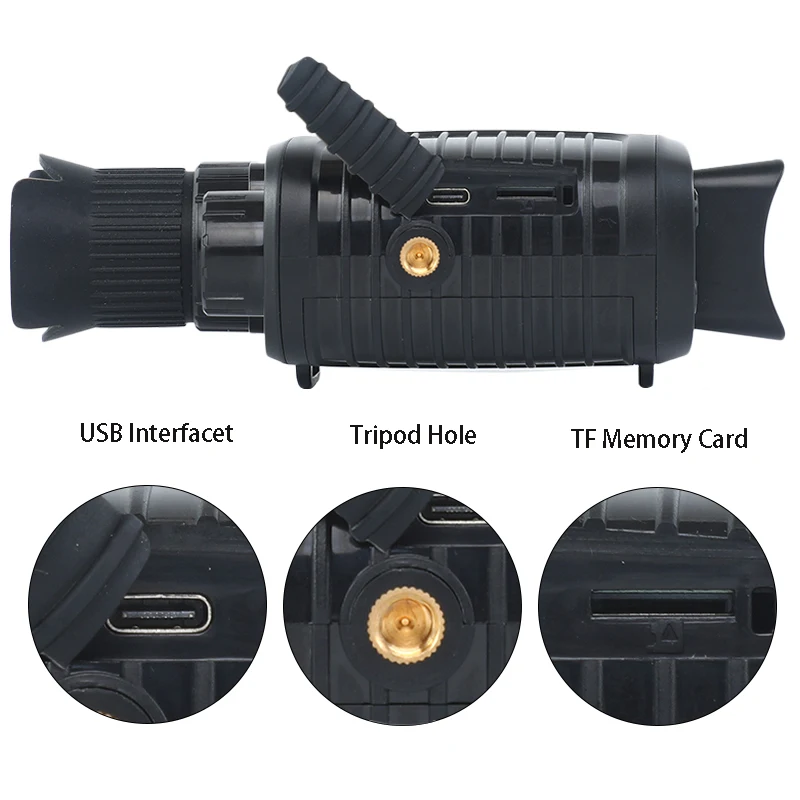 Dispositivo de visión nocturna infrarroja HD R7, telescopio Monocular Digital con Zoom 10X, 2,5 K, cámara exterior con día y noche, doble uso para caza - imagen 5