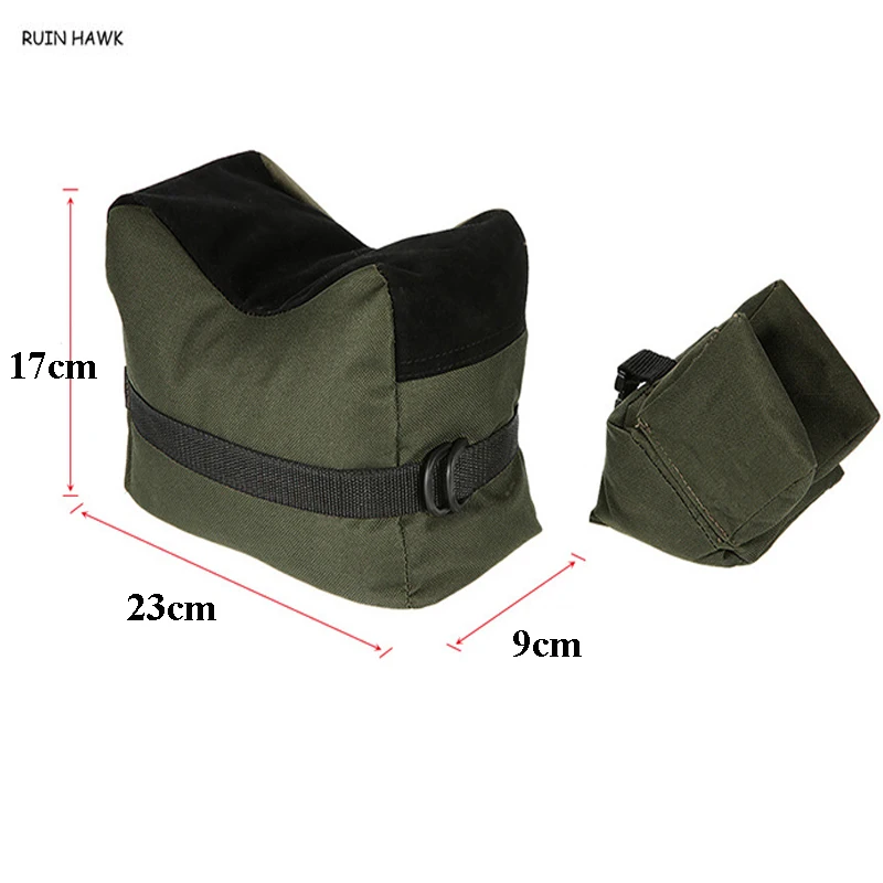 Bolsa de arena para Rifle militar, accesorios tácticos para pistola de caza, bolsa de soporte delantera y trasera para pistola de aire Airsoft - imagen 5