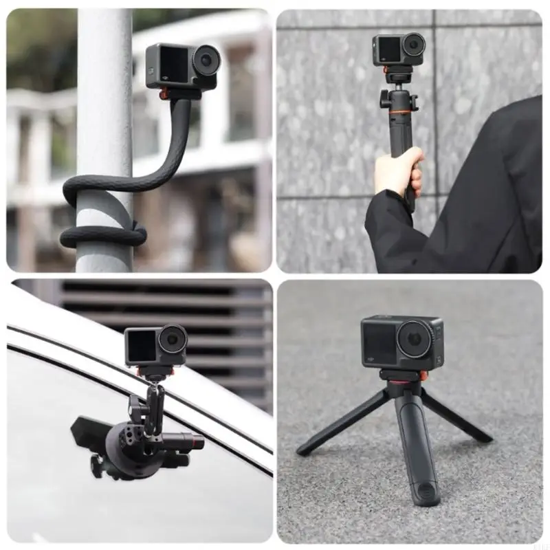 Adaptador magnético liberación rápida, Base montaje para acción 4/3, funda protectora, tornillo 1/4 pulgadas, K1KF - imagen 2