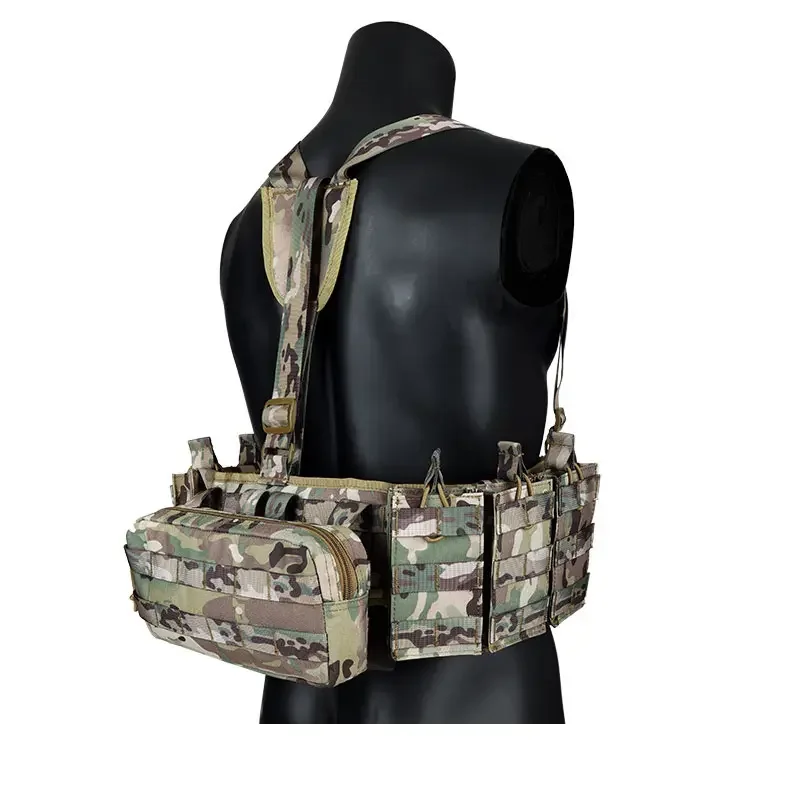 Yakeda-Kit de arnés de Combate de Asalto, equipo cargado, correas en Y, cinturón acolchado táctico de caza con arnés, cinturón táctico, aparejo de pecho - imagen 4