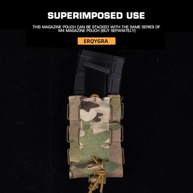 ERQYGRA bolsa táctica 5,56mm revista Rifle de asalto urbano sistema Molle accesorios Paintball tiro equipo de caza al aire libre - imagen 3