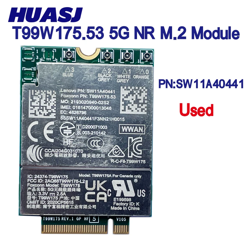 Nuevo T99W175 T99W175.04 5G NR M.2 5G tarjeta FRU 5W10V25777 X55 5G módulo para ThinkPad X1 Nano Gen1 portátil - imagen 4