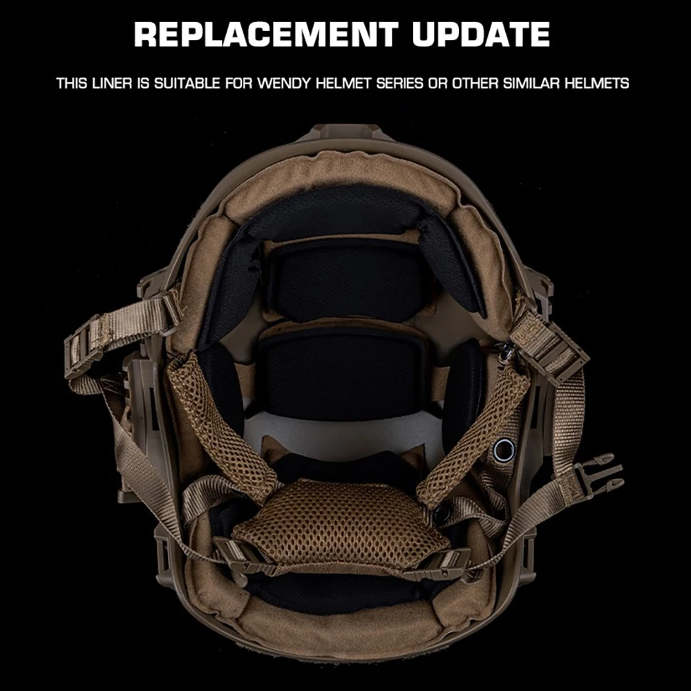 Nuevo casco táctico Wendy3.0 almohadilla de espuma viscoelástica amortiguador comodidad cojín de aire almohadilla de protección forro interior accesorio para casco - imagen 2