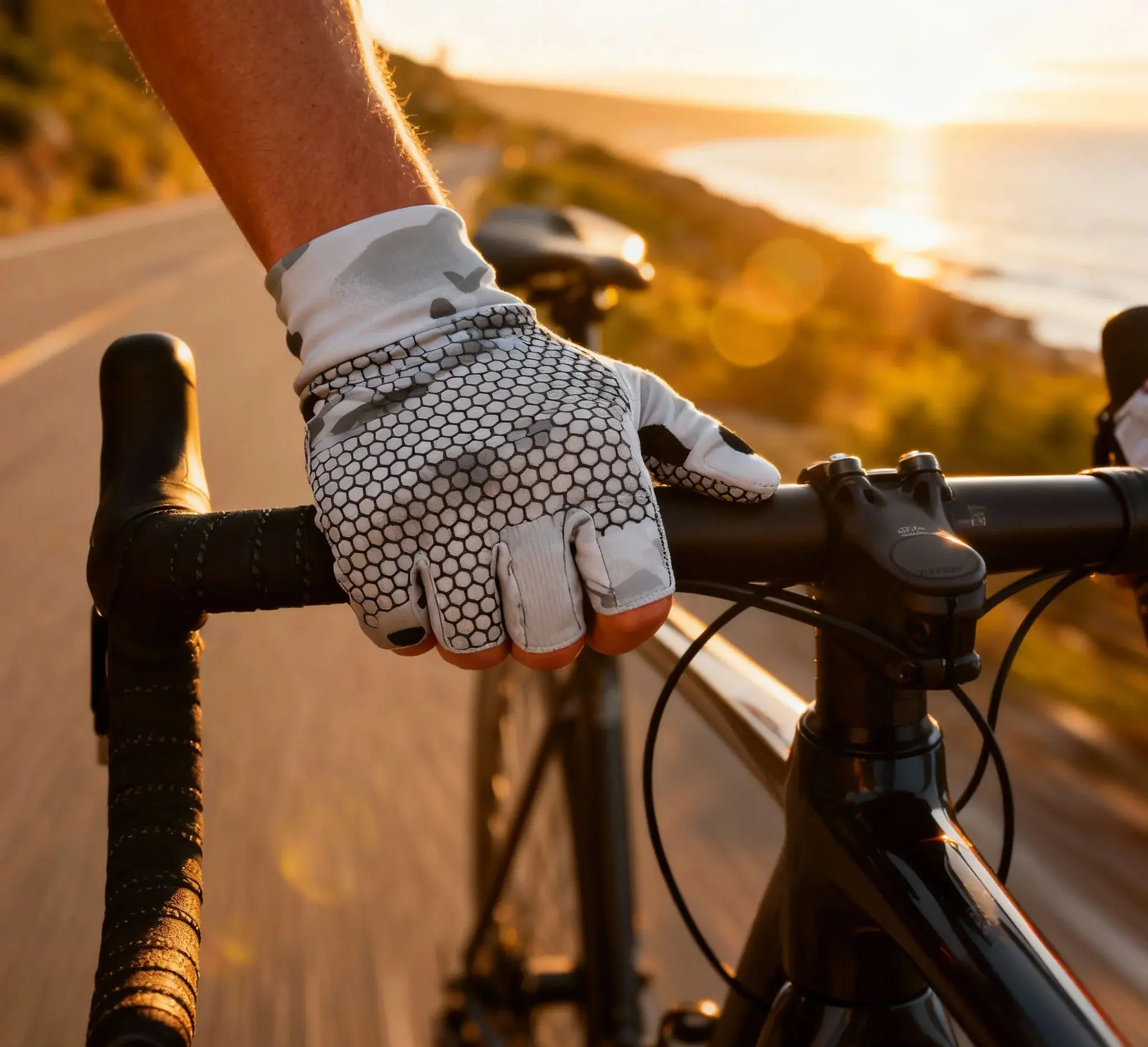 Guantes de ciclismo de lana tácticos de camuflaje-guantes de pantalla táctil abatibles con dedos completos/dedo expuesto para CS al aire libre