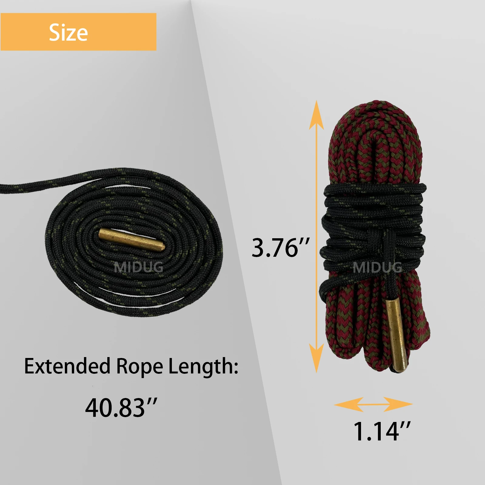 MIDUG .243 Cal & 6mm Kit de limpieza de pistola, cepillo limpiador de calibre para pistola de caza, escopeta, Rifle - imagen 4
