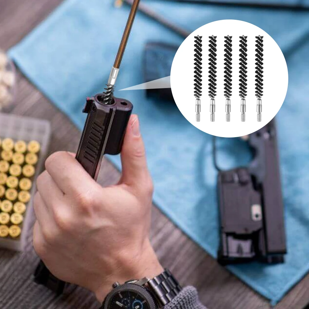 Kit de cepillos de nailon para limpieza de pistola, 5 uds., calibre.30.22, juego de cepillos de limpieza de orificios para pistola, accesorios de herramientas de limpieza - imagen 2