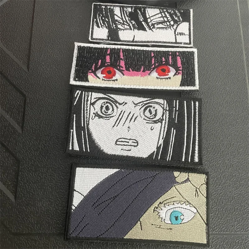 Parches de gancho y bucle bordados de Anime japonés, insignia de moral asesina de laberinto para niña, pegatina decorativa para mochila táctica - imagen 2
