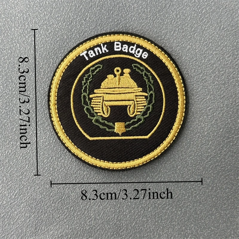 "Tank Troops" parche bordado insignia de moral táctica gancho y bucle mochila ropa accesorios decorativos pegatina brazalete - imagen 2