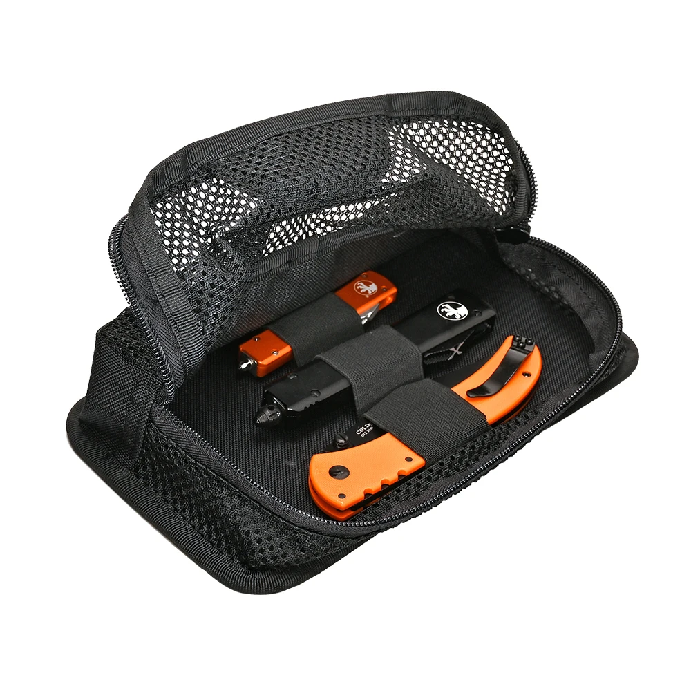 Bolsillo de malla interno táctico, bolsa de inserción Modular, cierre de gancho, paquete de administrador de utilidad, mochila, organización interior, chaleco de caza - imagen 4