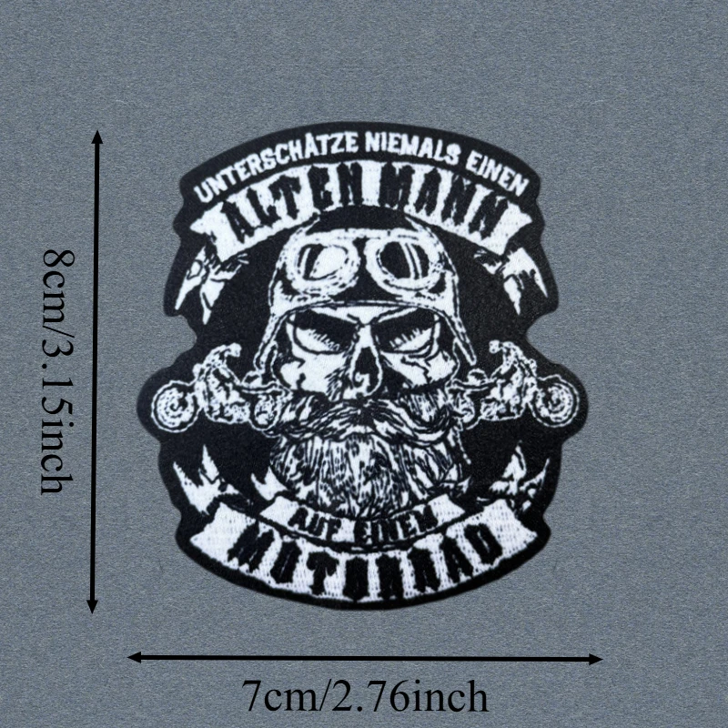 Parche de impresión para motociclista, chaleco táctico, insignia de moral con gancho y bucle, pegatinas decorativas para mochila, parches para brazalete para ropa - imagen 3