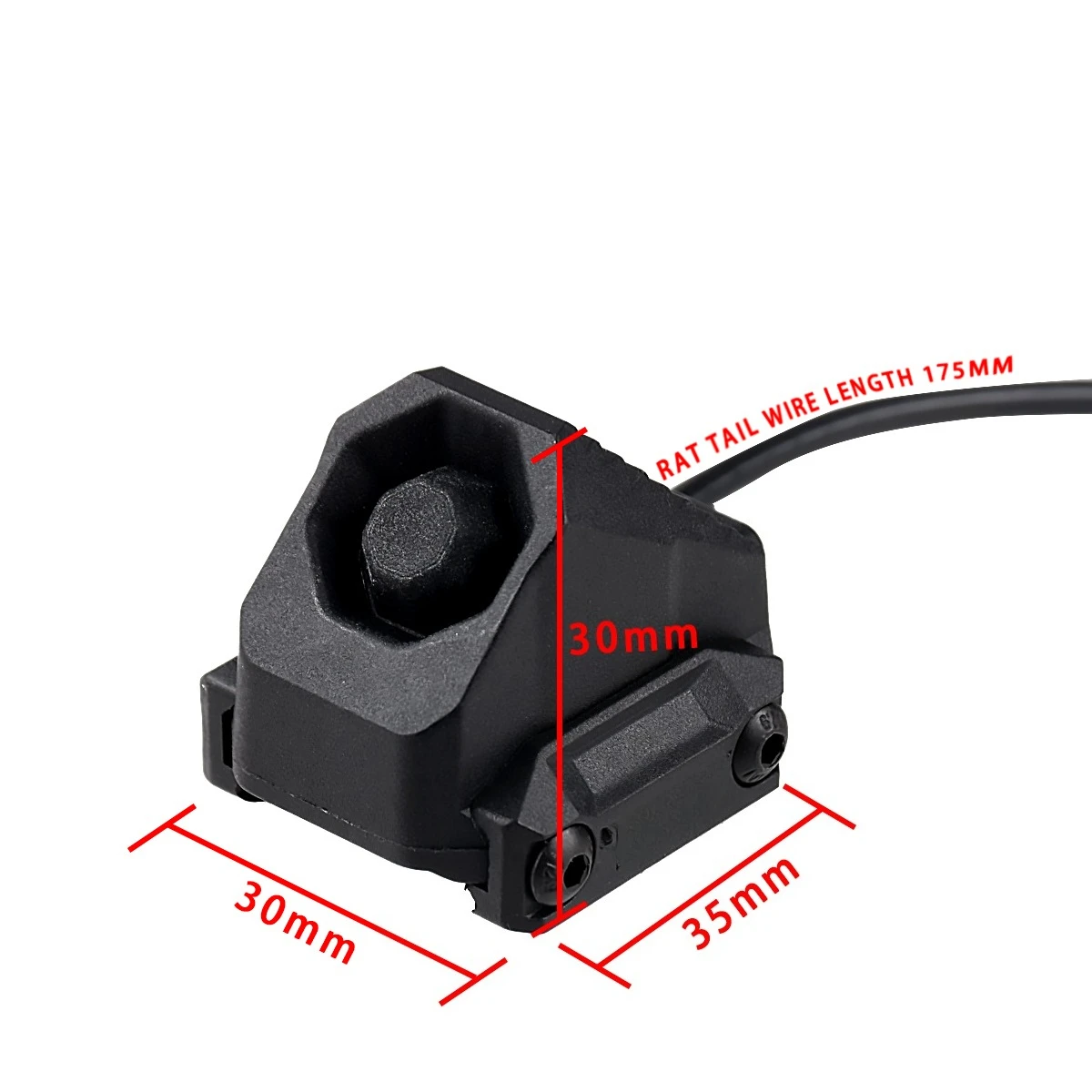 Interruptor de Presión Remoto Táctico AXON SL con Botón, Conector de 2.5/3.5mm/Grúa, Compatible con Surefire M300 M600 DBAL-A2 PEQ Láser para Riel de 20mm - imagen 3