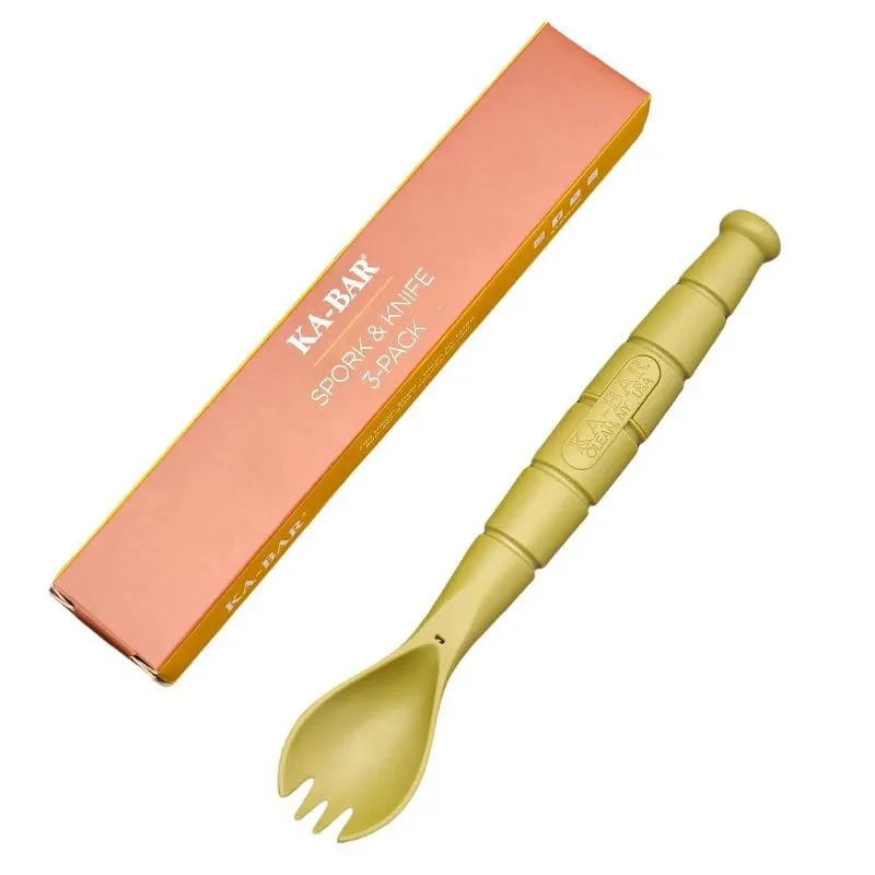 Cubiertos tácticos para EDC: cuchara y tenedor de acampada - imagen 4