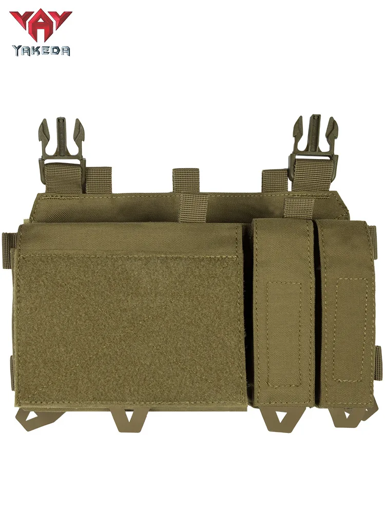 Yakeda chaleco táctico expansión multimódulo hebilla Universal chaleco expansión frontal multifunción Triple Panel frontal - imagen 2
