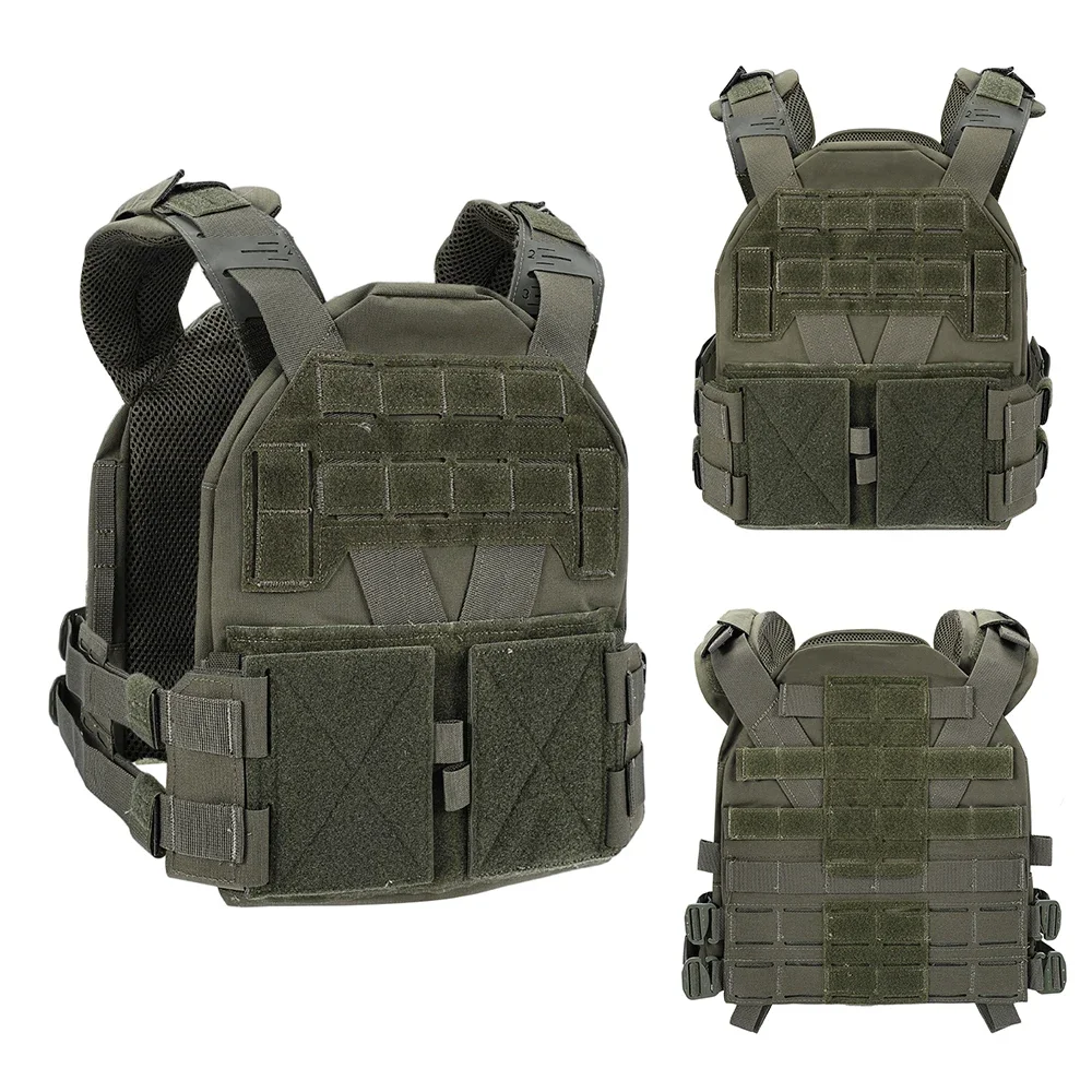 Chaleco táctico KZ, portador de placa, chaleco de caza, comodidad, ligero, utilidad MOLLE, liberación rápida, Agilit, equipo militar Airsoft del ejército - imagen 4