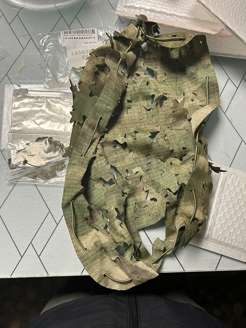 Nueva cubierta de tela de camuflaje 3D para casco táctico biónico de camuflaje al aire libre, adecuada para M/L Ops Core Fast PJ BJ MH - imagen 4