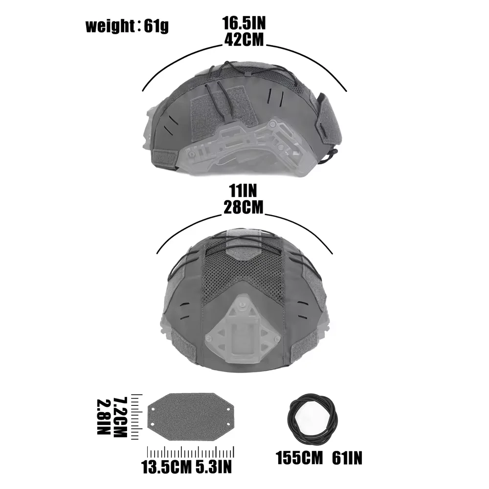 DMGear táctico Wendy 3,0 cubierta de casco balístico malla equipo táctico accesorios de caza Airsoft - imagen 5