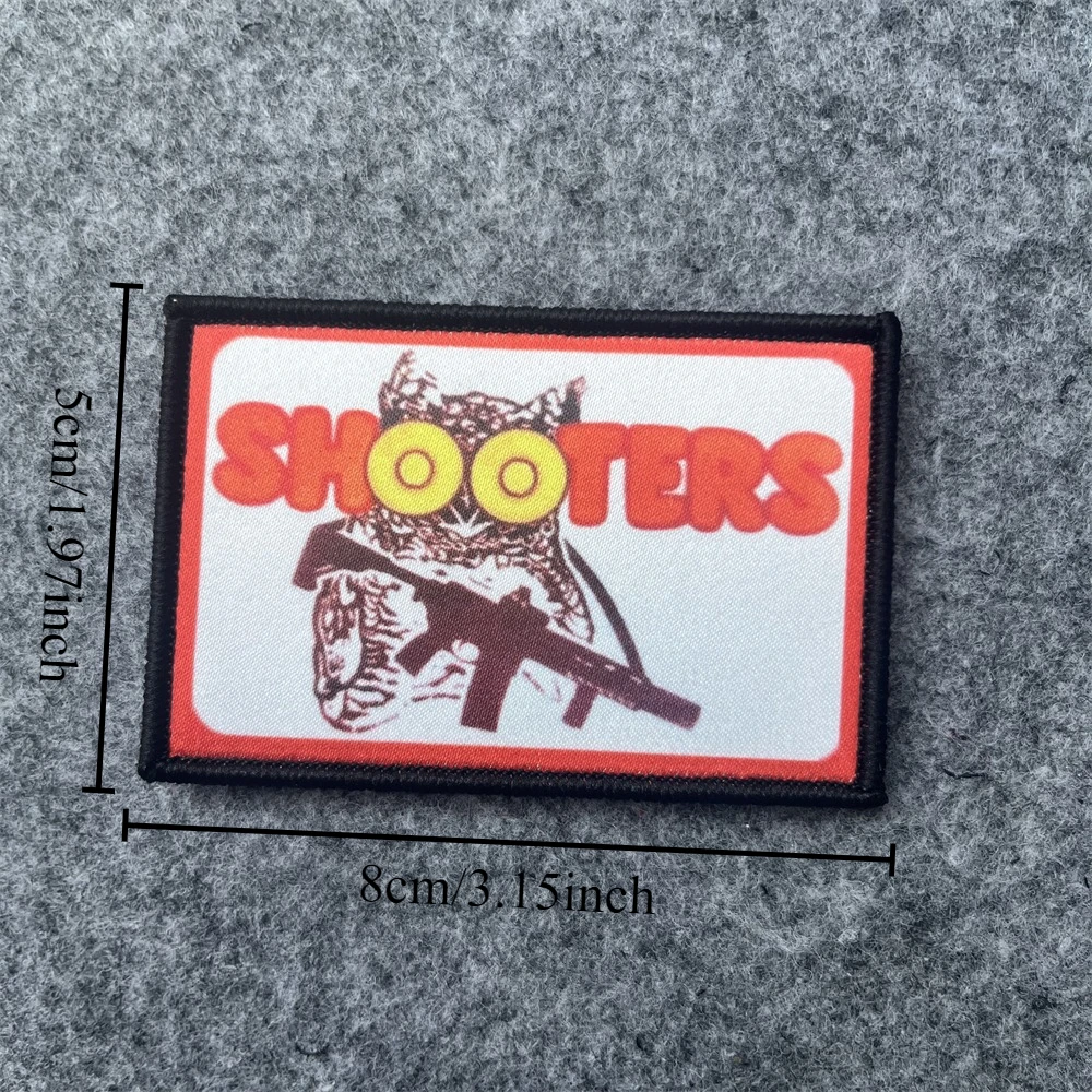 Parche DON'TOUCH MY TRASH, parches de gancho y bucle con estampado de moral de búho táctico, pegatina para mochila de equipo al aire libre del ejército militar - imagen 4